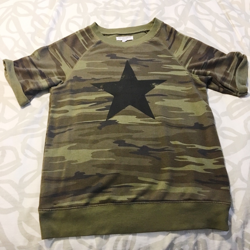 Grayson Threads Camo Short Sleeve Sweatshirt